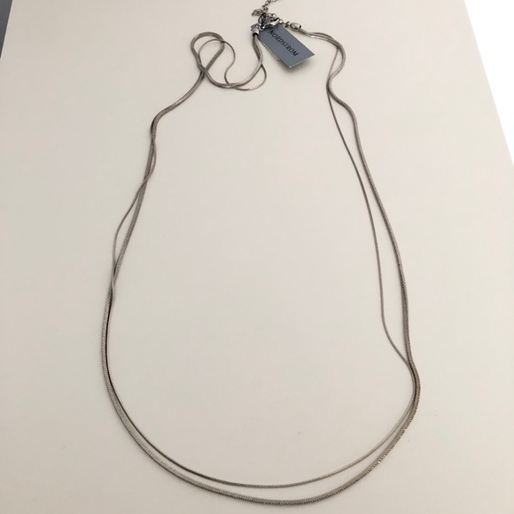 NWT Nordstrom Double Chain Necklace - Picture 2 of 8
